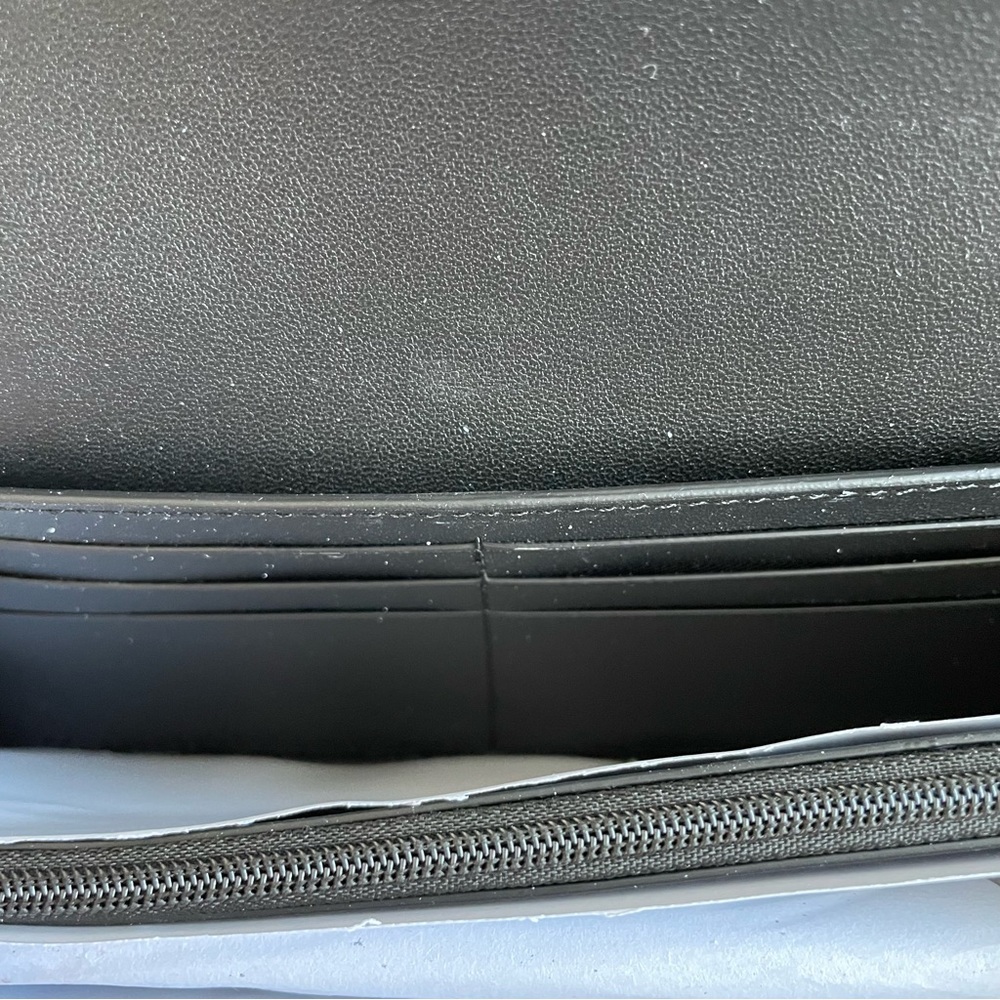Kate Spade Marti Large Slim Flap Wallet Black Leather - Picture 7 of 12